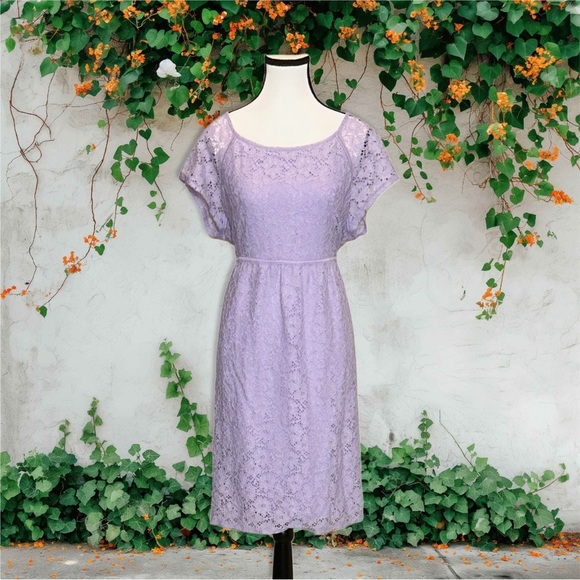 Motherhood Purple Flutter Sleeve Sundress - Picture 1 of 5